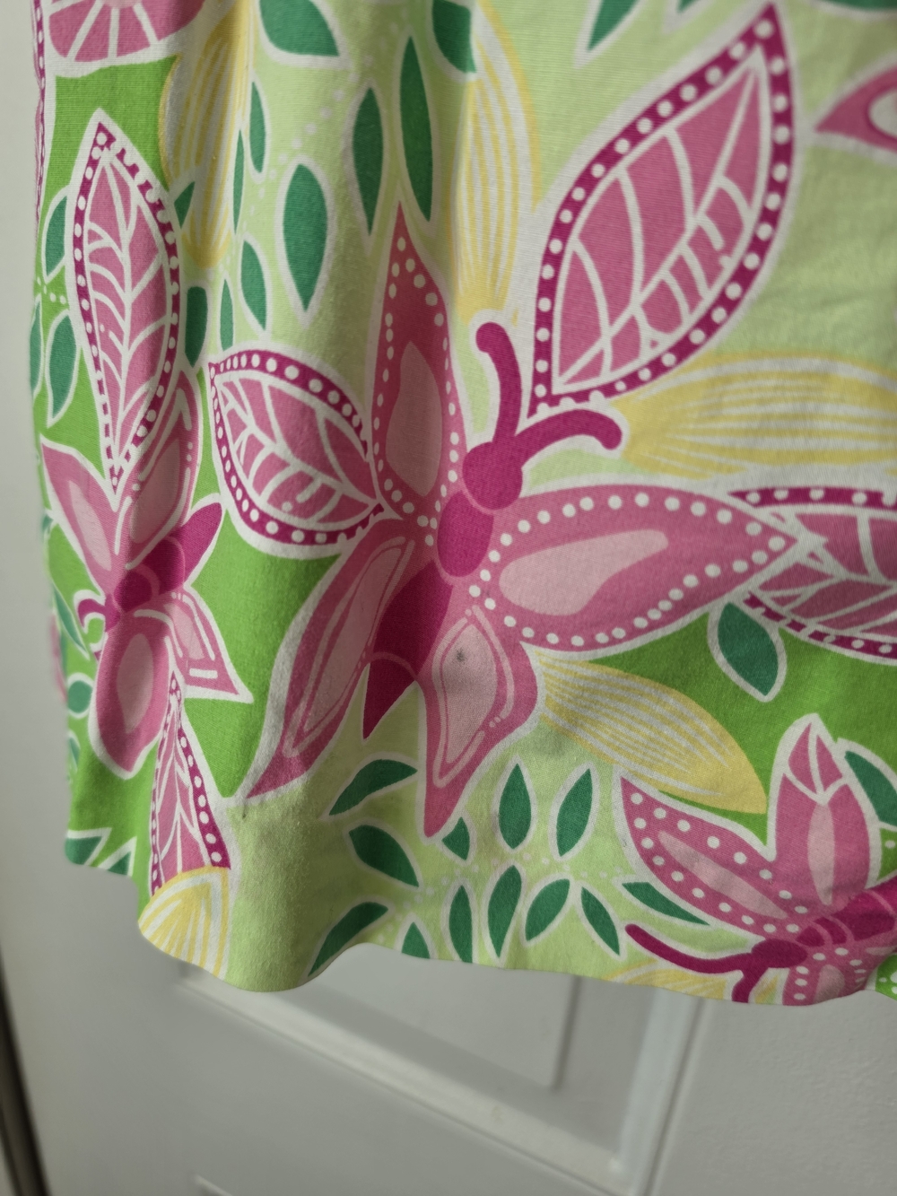 Vintage Lilly Pulitzer Summer Fling Butterfly Skort Womens 6 Pink Green Cotton - Picture 8 of 12